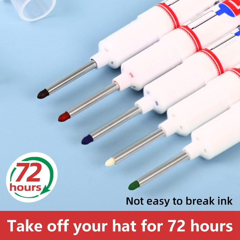 Haile 5/10Pcs/Set 20mm duboka rupa duge olovke za metalnu perforiranu olovku Vodootporna ukrasna olovka za obradu drveta