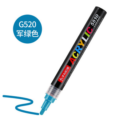 36 spalvų meno žymeklis akrilo dažų teptukas, rašiklis, uolų tapyba, akmuo, keramika, stiklas, medinė drobė, „pasidaryk pats“ graffiti piešimo reikmenys