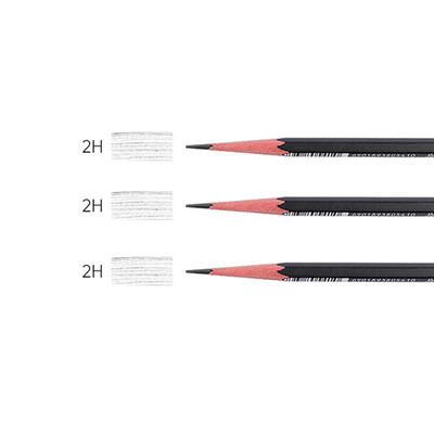 3 kom./Set Profesionalna olovka za crtanje Sketch Charcoal Pencils bijelo smeđa Set školskog pribora za pisanje i skiciranje slatki 2H-14B
