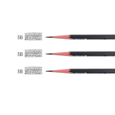 3 kom./Set Profesionalna olovka za crtanje Sketch Charcoal Pencils bijelo smeđa Set školskog pribora za pisanje i skiciranje slatki 2H-14B