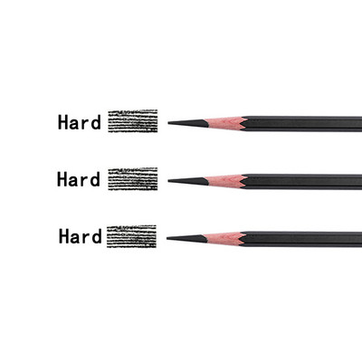 3 kom./Set Profesionalna olovka za crtanje Sketch Charcoal Pencils bijelo smeđa Set školskog pribora za pisanje i skiciranje slatki 2H-14B