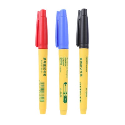 Haile 3-5Pc/lot Olovke s dugom glavom Dekoracija drva za kupaonicu Višenamjenske olovke s dubokim rupama Set crvena/crna/plava tinta