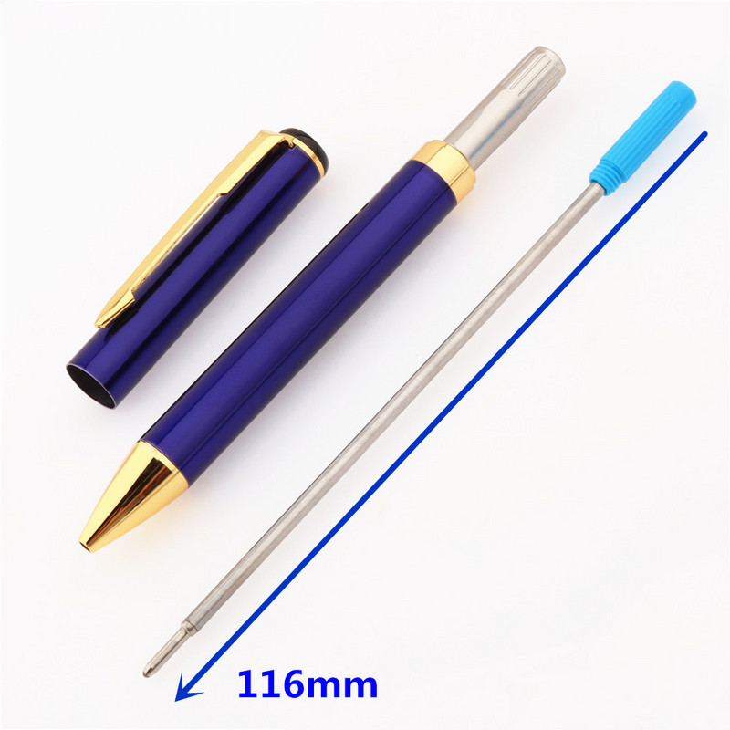 Aukštos kokybės 801 spalvos Studentų mokyklos kanceliarinės prekės Mėlynas rašalas Vidutinio antgalio tušinukas Naujas