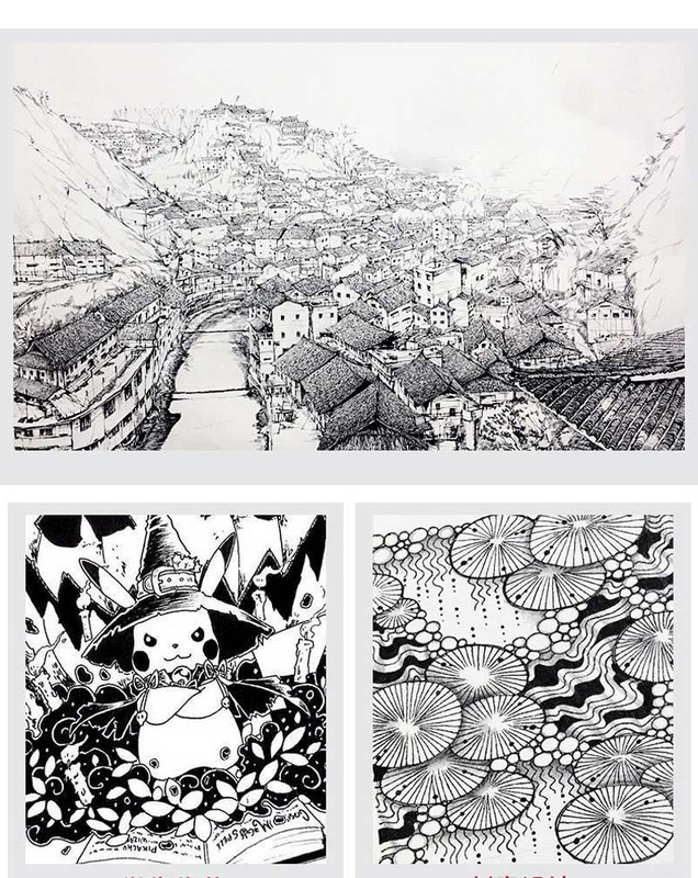 10 tk/komplekt Pigment Liner Micron Ink Marker Pliiats 0,05 0,1 0,2 0,3 0,4 0,5 Pintsli ots Must Fineline Sketching Manga Joonistuspliiats