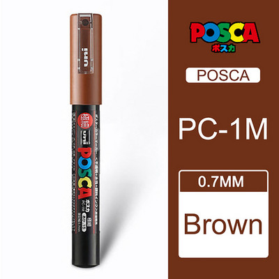 1 бр. Uni Posca Маркери PC-1M Писалка POP Плакат Живопис Реклама Графити Водоустойчиви арт консумативи Пигментно мастило Канцеларски материали