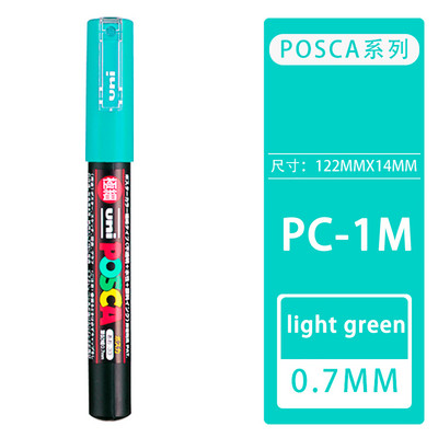 1 бр. Uni Posca Маркери PC-1M Писалка POP Плакат Живопис Реклама Графити Водоустойчиви арт консумативи Пигментно мастило Канцеларски материали