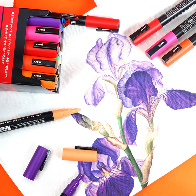 1 vnt Uni Posca žymekliai PC-1M dažų rašiklis POP plakatų tapyba Reklama Grafiti vandeniui atsparūs meno reikmenys Pigmentinio rašalo raštinės reikmenys