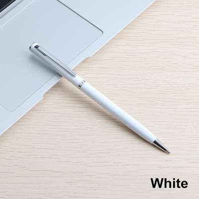 2/11/20/KOM Materijal kemijske olovke Metalne olovke za školski ured Rotirajući stil Pisaća točka 0,7 mm tinta Crnoplava papirna olovka