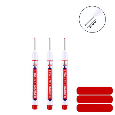 1/3 kom bijele trajne olovke set za drvo kamen plastiku kožu staklo kamen metal platno keramiku marker duboke rupe 0,7 mm