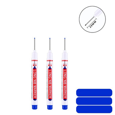 1/3 kom bijele trajne olovke set za drvo kamen plastiku kožu staklo kamen metal platno keramiku marker duboke rupe 0,7 mm