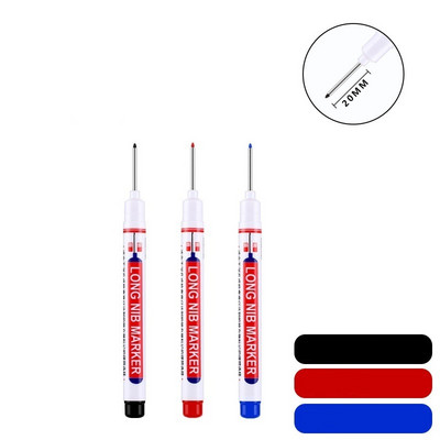 1/3 kom bijele trajne olovke set za drvo kamen plastiku kožu staklo kamen metal platno keramiku marker duboke rupe 0,7 mm
