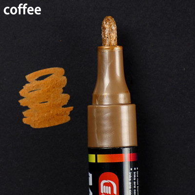 Цветен протектор на автомобилни гуми Нова водоустойчива постоянна писалка за боядисване на гуми Автомобил Мотоциклет Велосипед Творчески маркер Маслена писалка