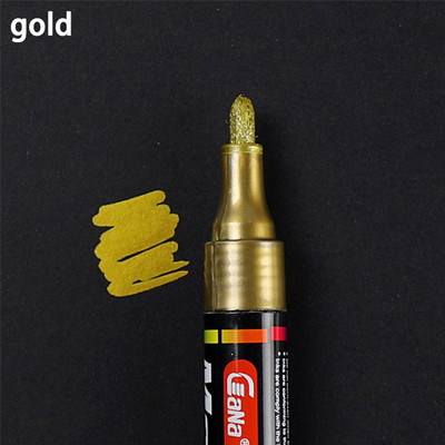 Цветен протектор на автомобилни гуми Нова водоустойчива постоянна писалка за боядисване на гуми Автомобил Мотоциклет Велосипед Творчески маркер Маслена писалка