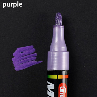 Цветен протектор на автомобилни гуми Нова водоустойчива постоянна писалка за боядисване на гуми Автомобил Мотоциклет Велосипед Творчески маркер Маслена писалка