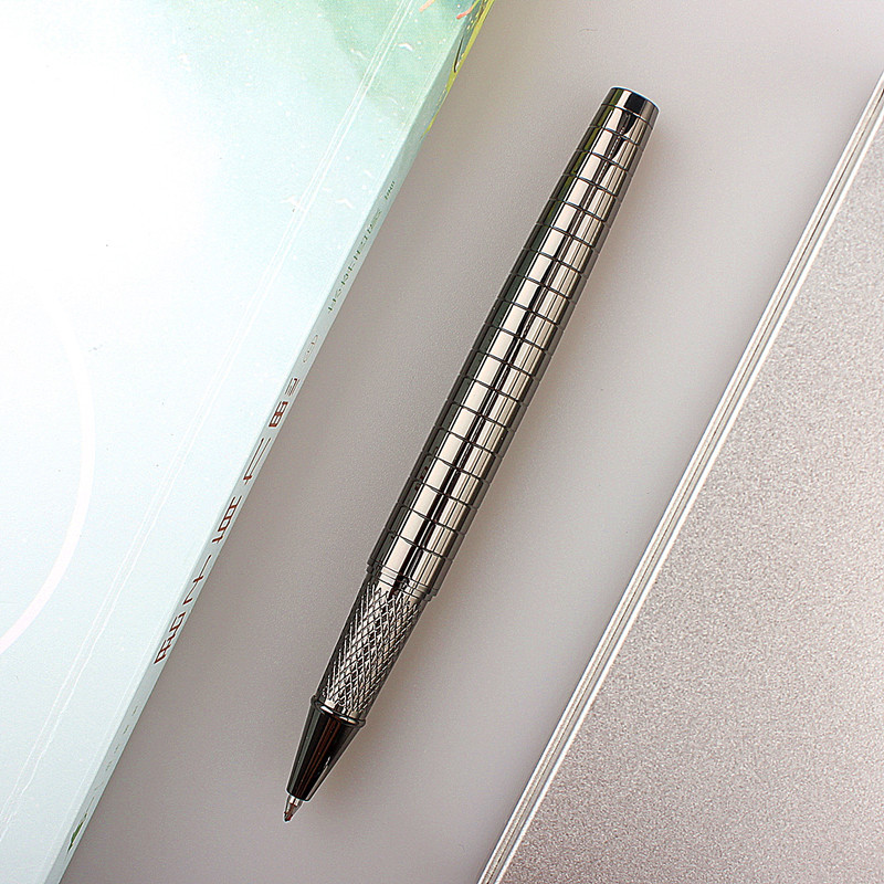 MONTE MOUNT Visokokvalitetna luksuzna siva križna linija Poslovni ured Roler olovka srednjeg vrha Novo