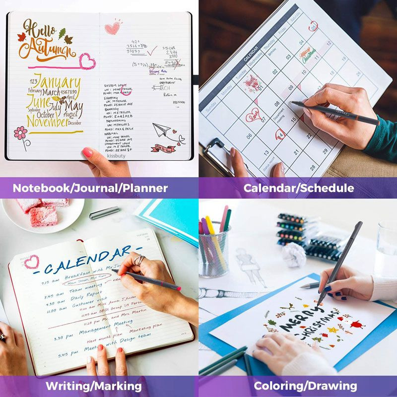 12 spalvų rinkinio meno žymeklis 0,38 mm mikronų įdėklų smulkintuvų rašikliai, skirti metaliniam žymekliui.