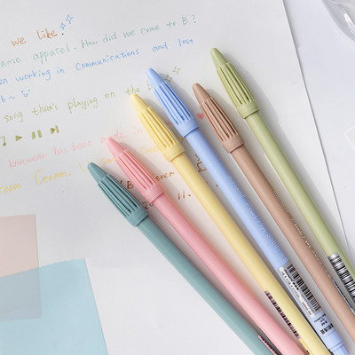 Monami 6 τμχ Κρέμα Σετ στυλό χρώματος Plus Pen 3000 Pigment 0,4mm Art Marker Liner for Highlighting Drawing Writing School A6904