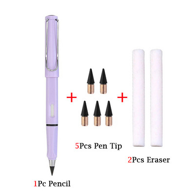 8 db/tétel örök ceruza radírral HB Unlimited íróceruzák Iskolai vázlatfestés tervezőeszközök Diákpapír kellékek