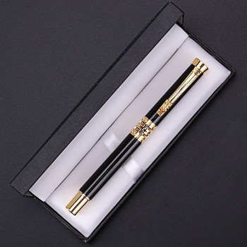 Πολυτελές Business Office Sign Pen Hollow Metal Pens Ballpoint Student Writing School Rollerball Stationery Supplies 03779