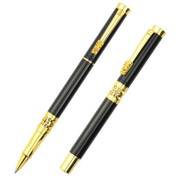 Πολυτελές Business Office Sign Pen Hollow Metal Pens Ballpoint Student Writing School Rollerball Stationery Supplies 03779