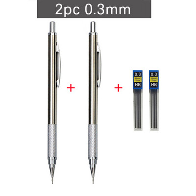 0,5 0,7 0,9 1,3 2,0 mm komplet mehaničkih olovaka od punog metala, umjetničko crtanje, slikanje, automatska olovka s rubovima Uredski školski pribor