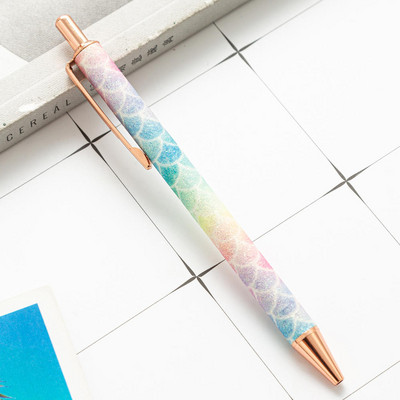 Limit shows Moda lux Bling bibelouri pix din metal 1,0 mm cu sclipici pixuri cu flux de ulei Papetărie de birou cadouri