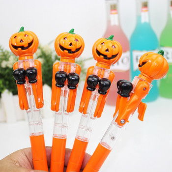 Halloween Cute Pumpkin Boxing Pen Creative Ball Point Pen with Light Relief Pressure Toy στυλό Παιδικό δώρο Halloween