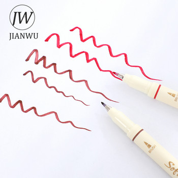 JIANWU 3 τεμ./Σετ Four Seasons Soft Painting Pen Σχέδιο Φοιτητών Γράψιμο DIY περιοδικό Τέχνης μαρκαδόροι Στυλό Χαρτικά Σχολικά Προμήθειες