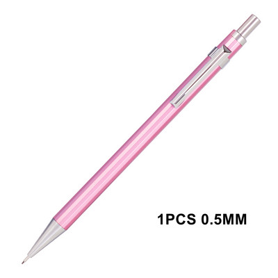 Mechanická ceruzka Deli Metal 0,5 mm / 0,7 mm s tuhou, vysúvateľná čierna tuha, papiernictvo