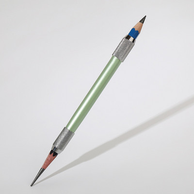 Metalni produžetak olovke u boji s dvostrukom glavom, podesivi držač, skica, školsko uredsko slikanje, umjetnički pribor, alat za pisanje