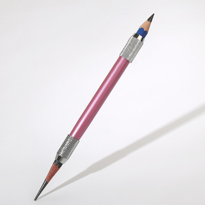 Metalni produžetak olovke u boji s dvostrukom glavom, podesivi držač, skica, školsko uredsko slikanje, umjetnički pribor, alat za pisanje