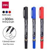 3 KOM DELI trajni markeri Olovka za crtanje s dva vrha za slikanje i označavanje s Fineliner olovkom za pisanje