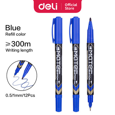 3 KOM DELI trajni markeri Olovka za crtanje s dva vrha za slikanje i označavanje s Fineliner olovkom za pisanje