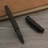 Visokokvalitetna 07 matirana crna kemijska olovka s bambusovim potpisom Roler kuglična olovka s tintom Student Ured Školski pribor Novo