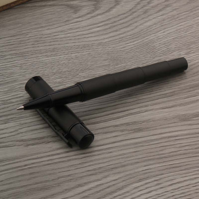 Visokokvalitetna 07 matirana crna kemijska olovka s bambusovim potpisom Roler kuglična olovka s tintom Student Ured Školski pribor Novo