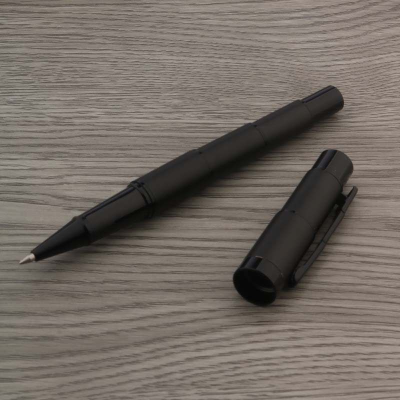 Visokokvalitetna 07 matirana crna kemijska olovka s bambusovim potpisom Roler kuglična olovka s tintom Student Ured Školski pribor Novo