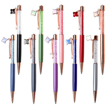 Crystal Ballpoint Pen Fashion Girl αστέρι Κρυστάλλινο κρεμαστό μεταλλικό στυλό Υλικό καινοτομία Σχολική γραφική ύλη