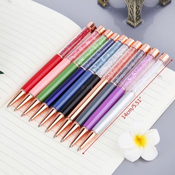 Crystal Ballpoint Pen Fashion Girl αστέρι Κρυστάλλινο κρεμαστό μεταλλικό στυλό Υλικό καινοτομία Σχολική γραφική ύλη