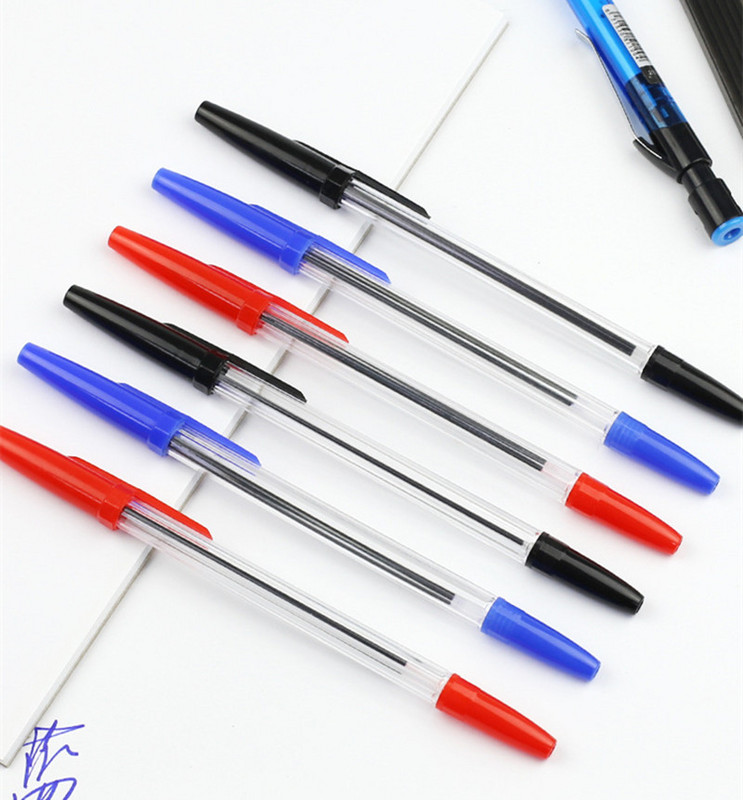 10 PCS/Lot Bullet Ballpoint Pen Kemijska olovka u tri boje Namjenski novi darovni materijal Uredski školski pribor za pisanje