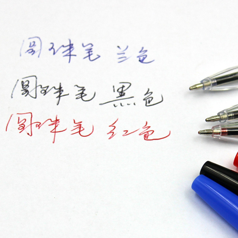 10 PCS/Lot Bullet Ballpoint Pen Kemijska olovka u tri boje Namjenski novi darovni materijal Uredski školski pribor za pisanje