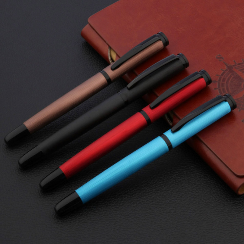 luksuzna visokokvalitetna kemijska olovka s brušenim potpisom Matirano CRNO Uredski pribor za školske potrepštine kemijska olovka s tintom NOVO