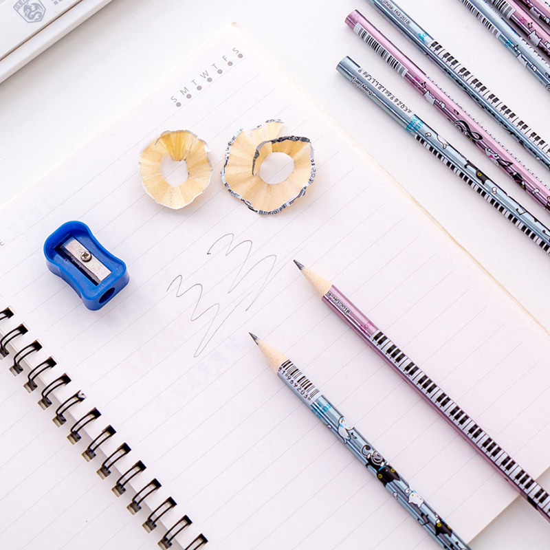 12kom/Set Slatka mačka 2B olovka Standardna drvena olovka Studentski pribor Olovke za pisanje i crtanje Školski uredski pribor