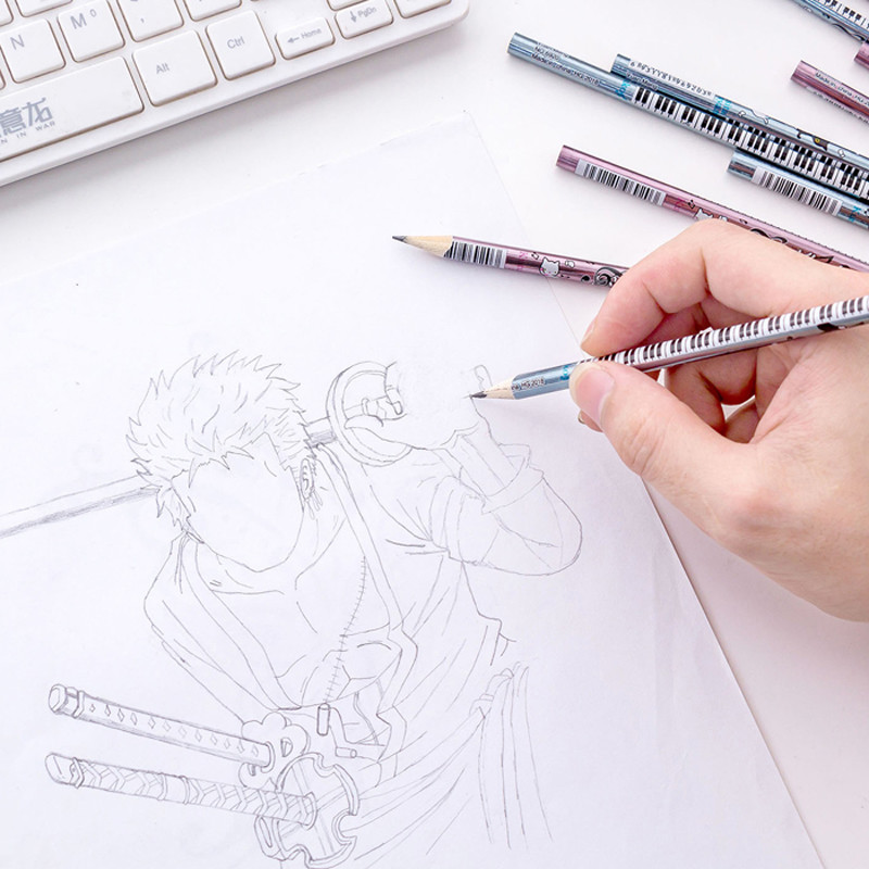 12kom/Set Slatka mačka 2B olovka Standardna drvena olovka Studentski pribor Olovke za pisanje i crtanje Školski uredski pribor