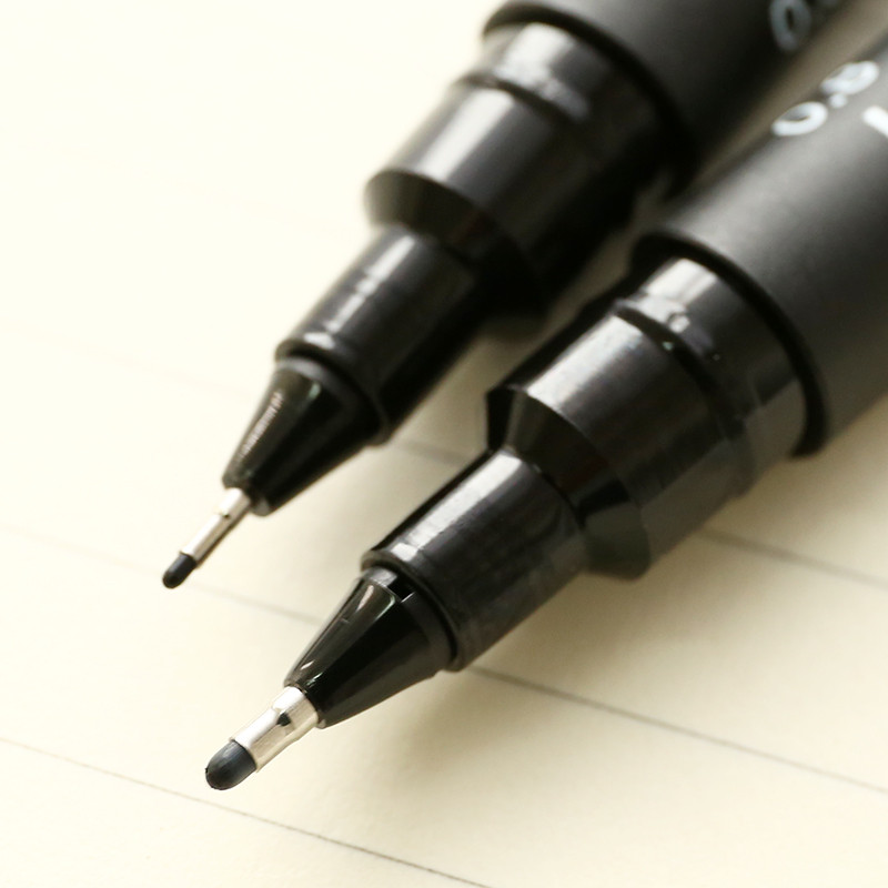 1kom UNI Needle Pen Pen Pen-200 Vodootporna studentska crtaća crtaća crna olovka za crtanje.