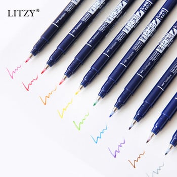 Japan Tombow Fudenosuke Brush στυλό γραμμάτων καλλιγραφία γραφής στυλό σχεδίασης Μαρκαδόρος τέχνης για ημερολογιακή κατασκευή καρτών