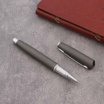 2022 Luxury Quality 406 Metal Rollerball Pen Frosted Grey Stationery Σχολικά προμήθειες Γραφείου Στυλό μελάνι Νέο