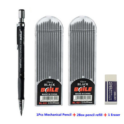 Komplet mehaničkih olovaka 2,0 mm Kawaii automatske olovke za pisanje, dječji dar za djevojčice, pribor za ispite u školi, slatka tiskanica