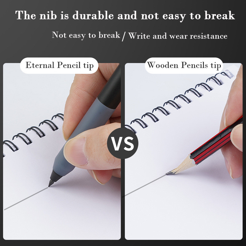 Jauns mūžīgais mehāniskais zīmulis HB nomaināms uzgalis Neierobežots rakstīšanas tinti bez tinti Mākslas skiču krāsošanas rīki Biroja skolas kancelejas preces