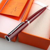 luksusa Augstas kvalitātes lodīšu pildspalva metāla krāsa Bizness Biroja skolas piederumi Rakstāmbrūna tinte Lodīšu pildspalvas