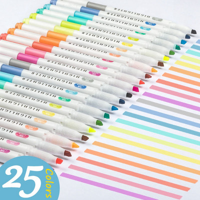 5/10 boja Dvostruka olovka za označavanje Art markeri Kawaii japanske meke fluorescentne olovke u boji Školski i uredski pribor